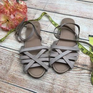 Asos mauve wrap sandals Sz 4